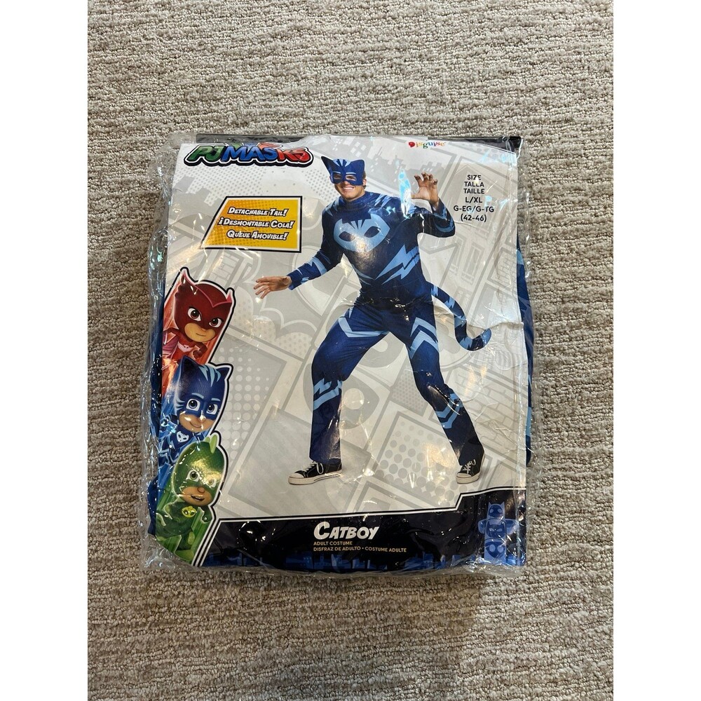 NWT PJ Masks Catboy Adult Costume | Size L/XL (42–46) | Halloween Cosplay